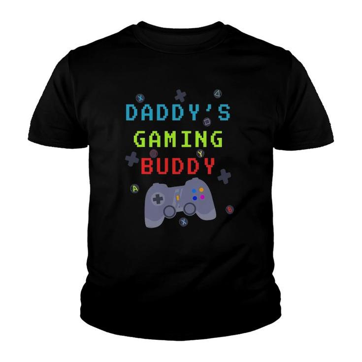 Family Love Daddy's Gaming Buddy Kids Youth T-shirt