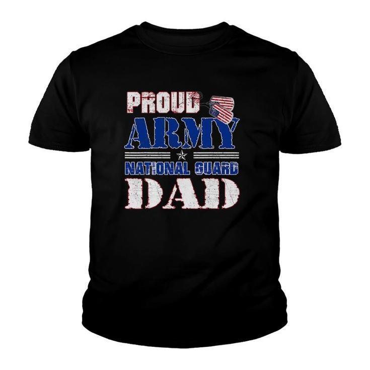 Family Proud Army National Guard Dad Youth T-shirt