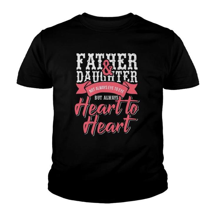 Father And Daughter Heart To Heart Youth T-shirt