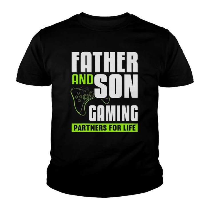 Father And Son Gaming Partners For Life Video Game Matching Youth T-shirt