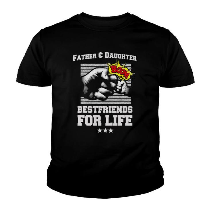 Father Daughter Friends Fist Bumpdad Father's Day Youth T-shirt