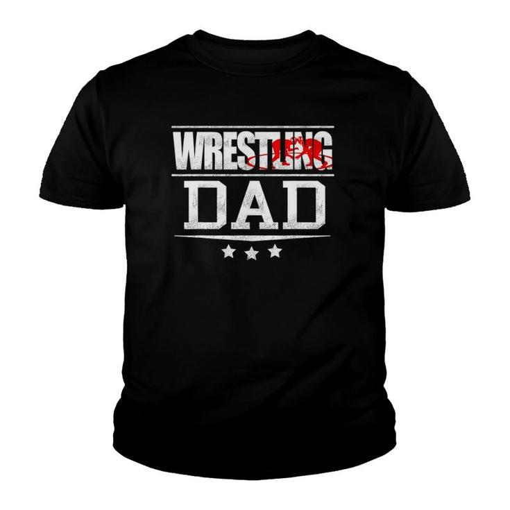Father Gifts Freestyle Wrestling Dad Gift Youth T-shirt
