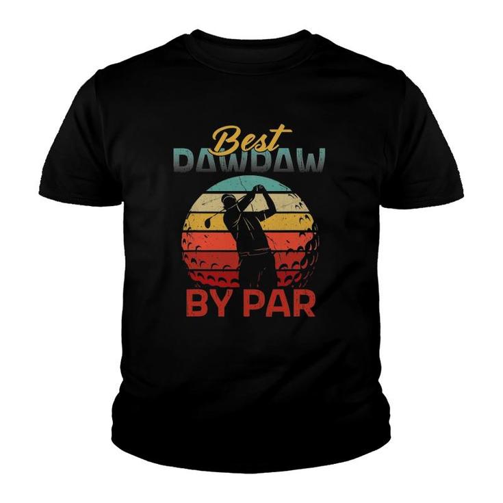 Father's Day Best Pawpaw Par Golf Gifts For Dad Grandpa Men Youth T-shirt