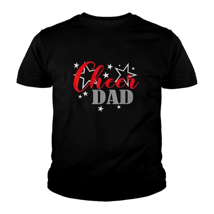 Father's Day Cheerleader Proud Cheer Dad Supporter Youth T-shirt