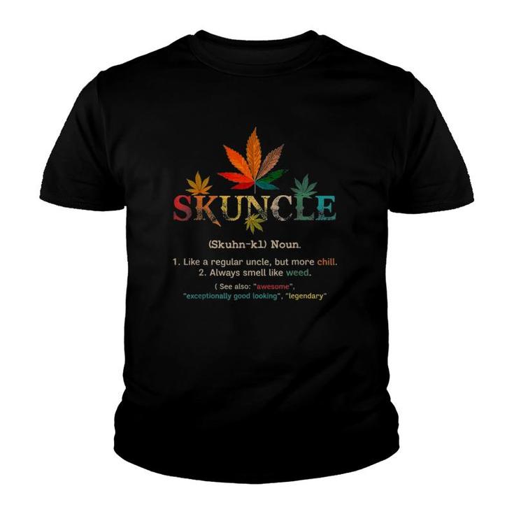 Father's Day Funny Retro Vintage Uncle Wear Skuncle, Skunkle Youth T-shirt