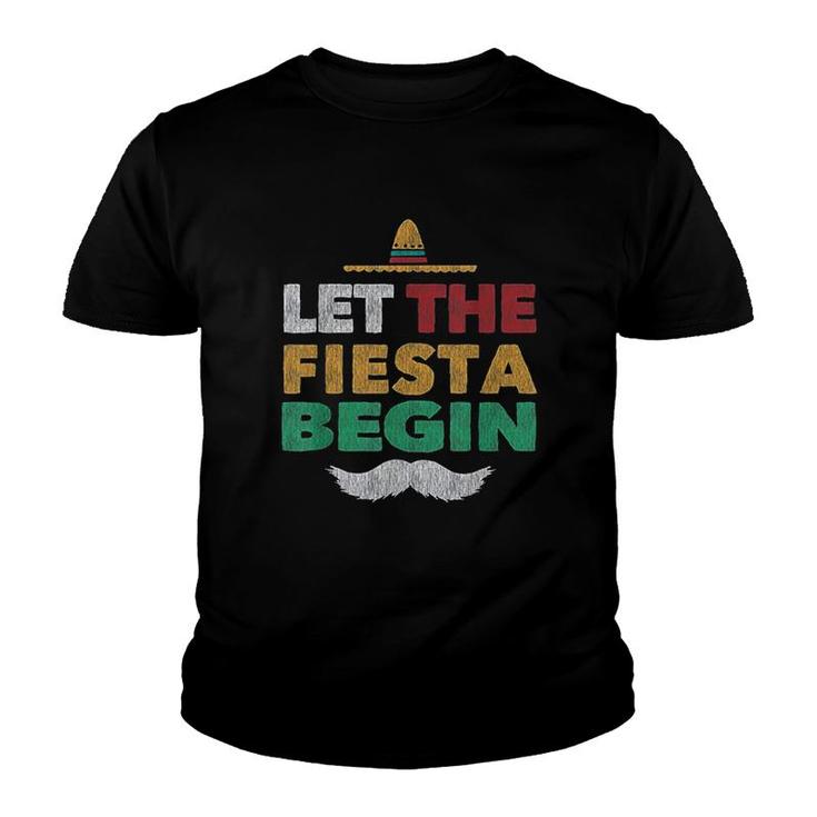 Fiesta Mexican Party Funny Cinco De Mayo Youth T-shirt