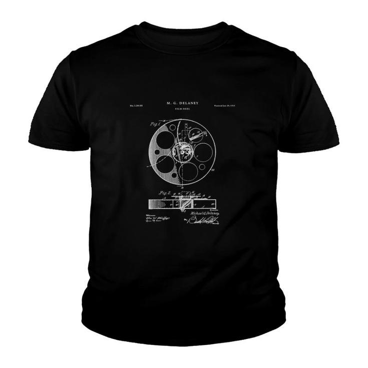 Film Reel Patent Film Filmmaker Film Director Youth T-shirt