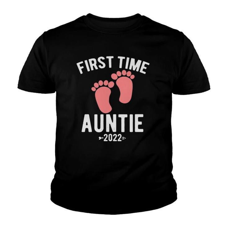 First Time Auntie 2022 For Auntie To Be Promoted To Auntie Youth T-shirt