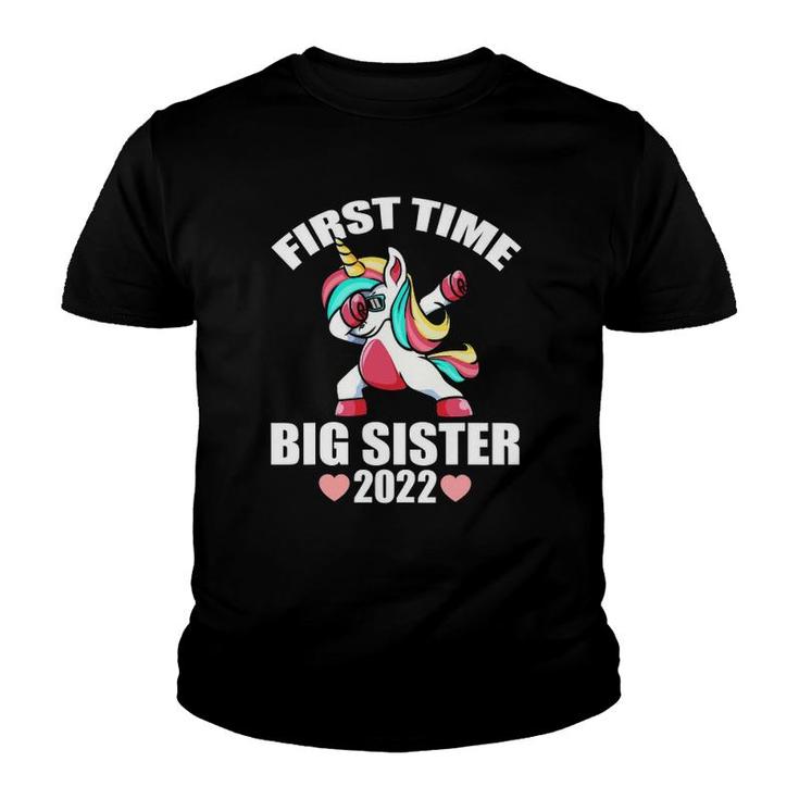 First Time Big Sister 2022  Unicorn Big Sister Est 2022 Ver2 Youth T-shirt