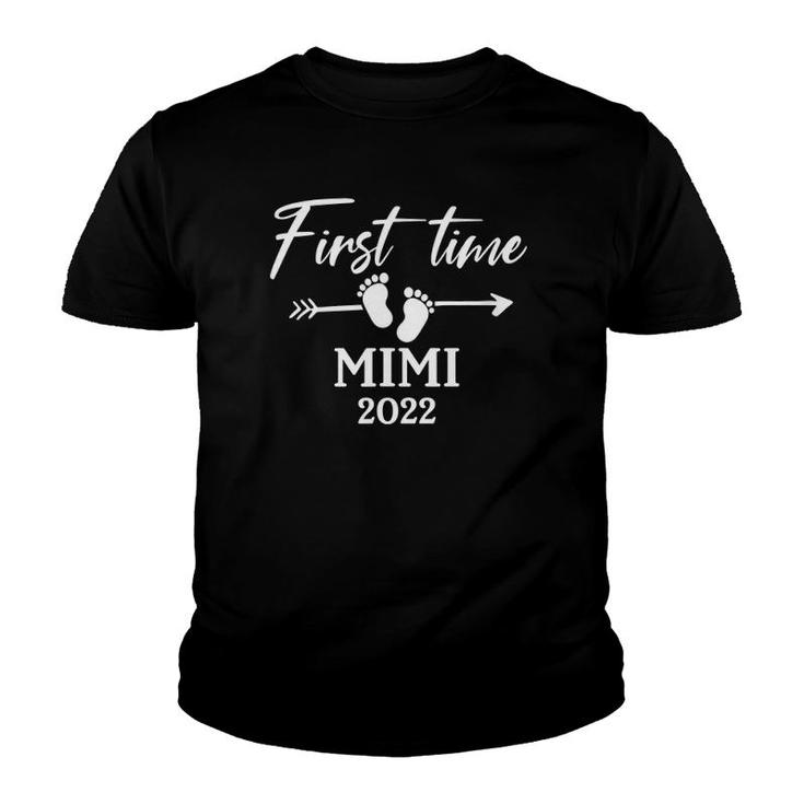 First Time Mimi New Mom Est 2022  Mothers Day Youth T-shirt