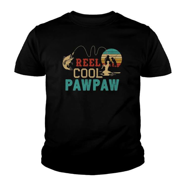 Fishing Reel Cool Pawpaw Father's Day Gift Fisherman Pawpaw  Youth T-shirt