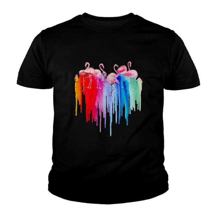 Flamingo Color Youth T-shirt