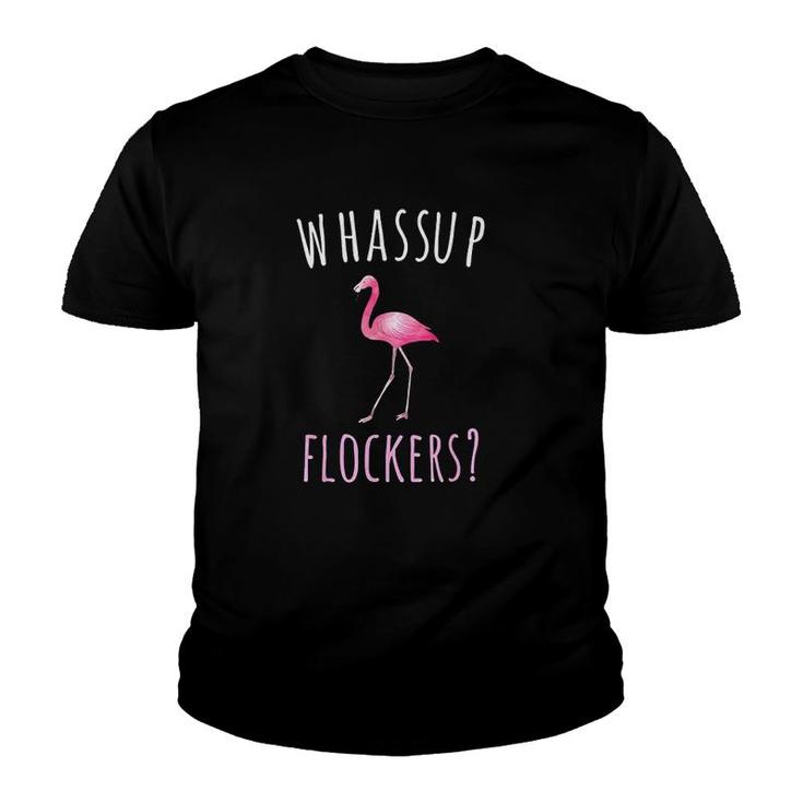 Flamingo Design Whassup Flockers Youth T-shirt