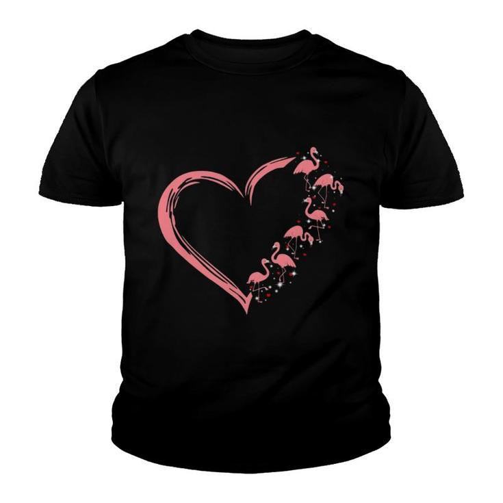 Flamingo Heart Youth T-shirt