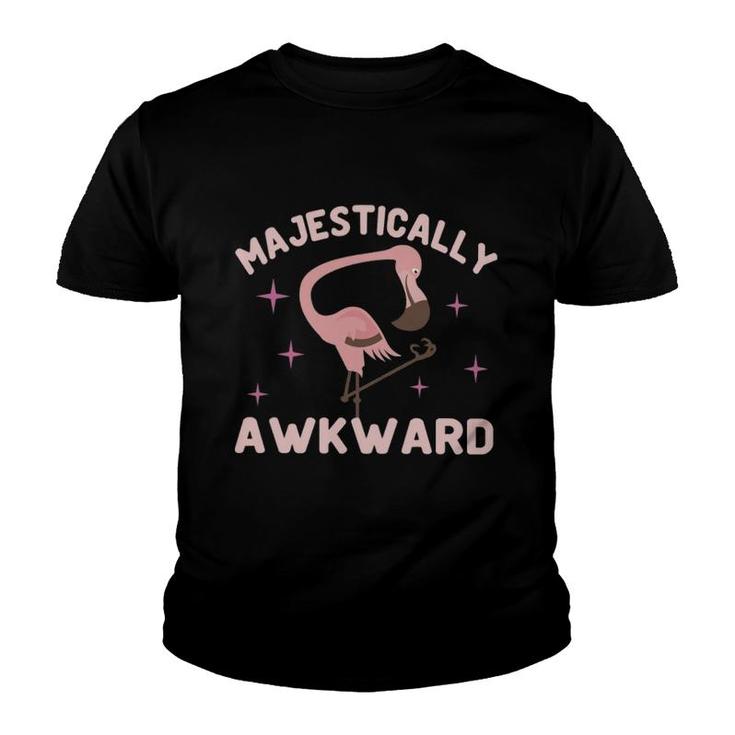 Flamingo Majestically Awkward Youth T-shirt