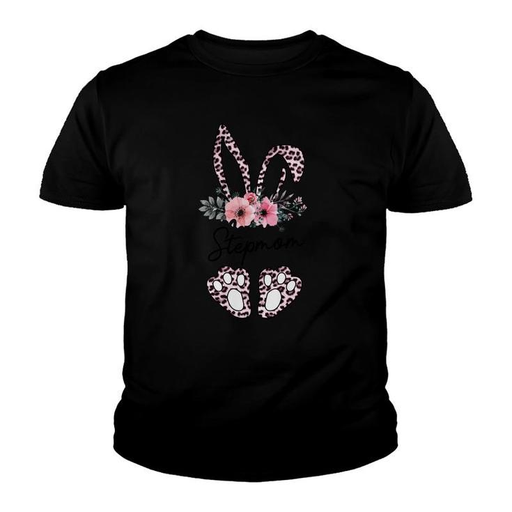 Flower Leopard Bunny Stepmom Youth T-shirt