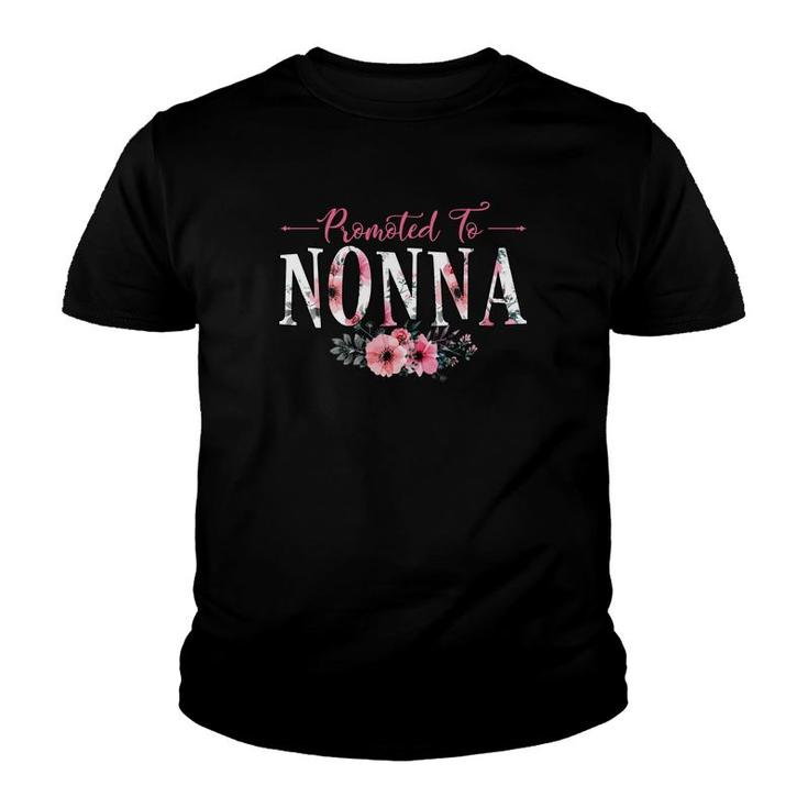 Flower Promoted To Nonna Youth T-shirt