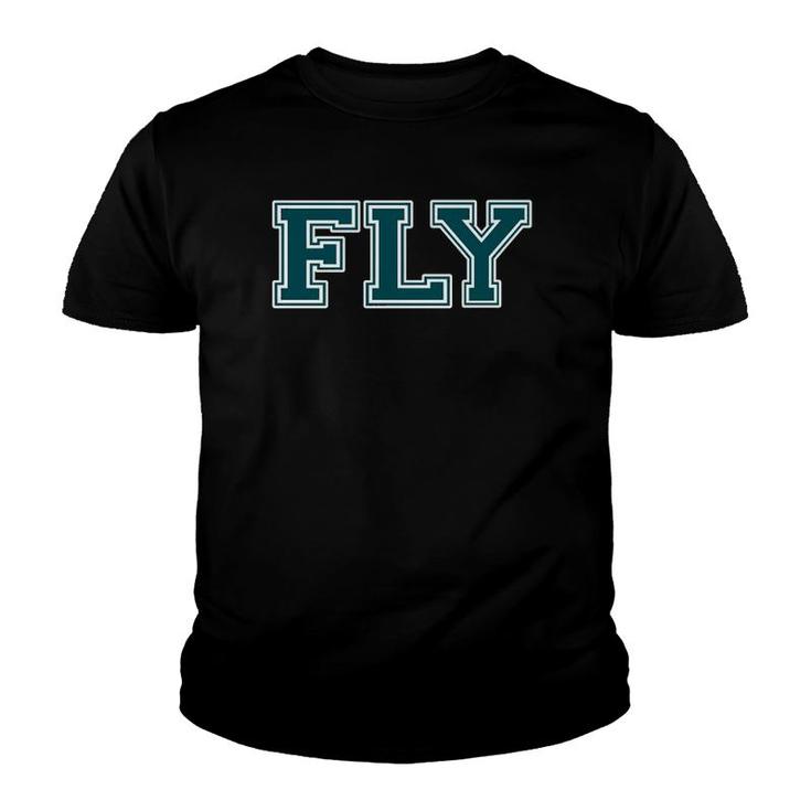 Fly Philadelphia Football Philly Philly Sports Fan Youth T-shirt