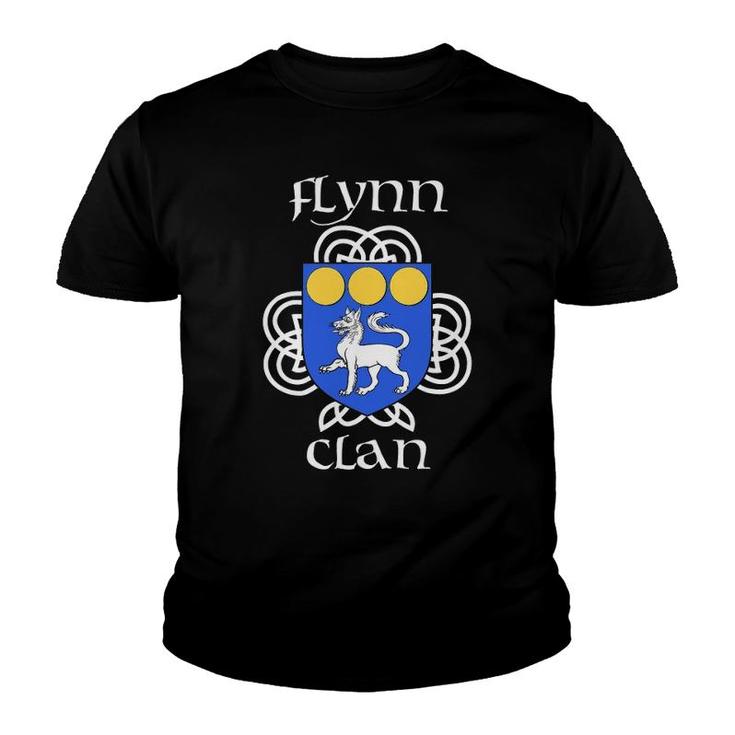 Flynn Family Crest Coat Of Arms Youth T-shirt