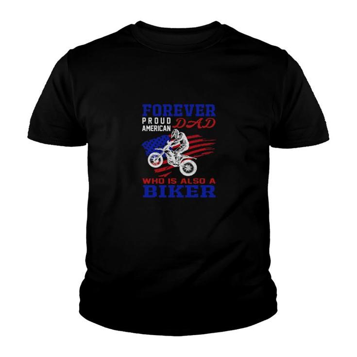 Forever Proud American Biker Youth T-shirt