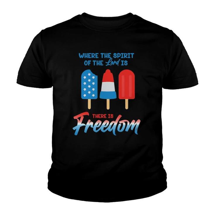 Fourth Of July Popsicles Youth T-shirt