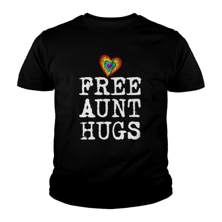 Free Aunt Hugs For Lgbt Support For Gay Pride Youth T-shirt