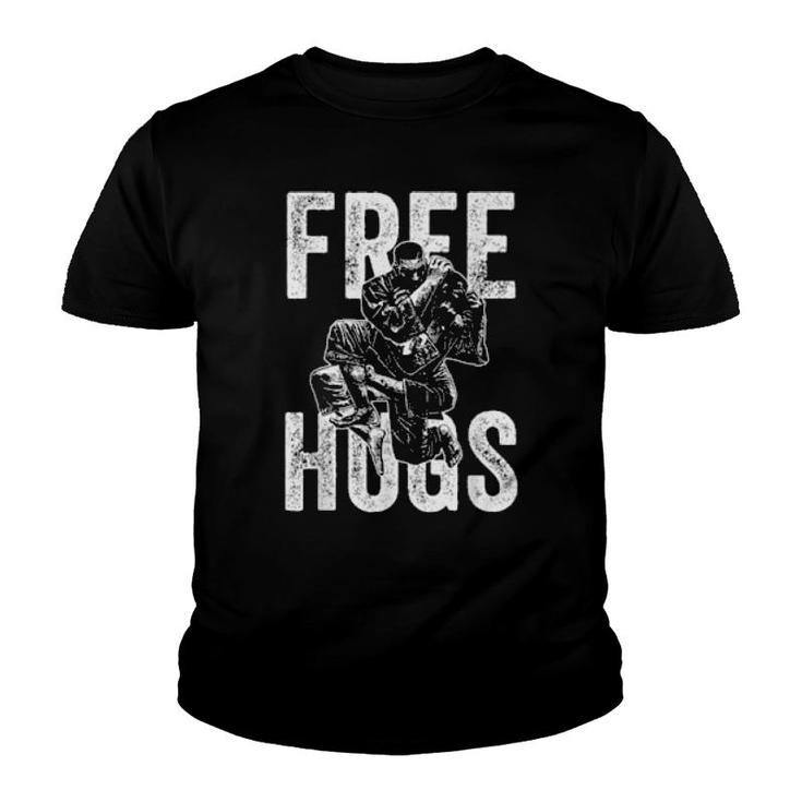 Free Hugs Bjj Martial Arts  Youth T-shirt
