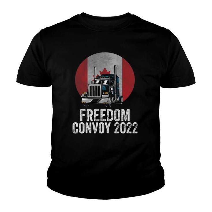 Freedom Convoy 2022 Canadian Trucker Tee Youth T-shirt