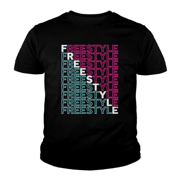 Freestyle Full Front 80S Electronic Dance Music Youth T-shirt