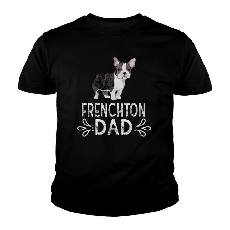 Frenchton Dad Funny Dog Dad Frenchton Daddy Youth T-shirt