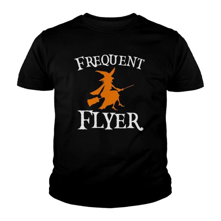Frequent Flyer Witch Perfect Halloween Gift Youth T-shirt