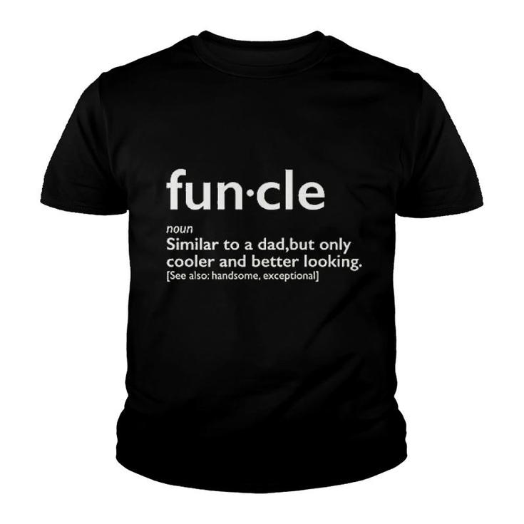 Funcle Gift For Uncle Graphic Sarcastic Youth T-shirt