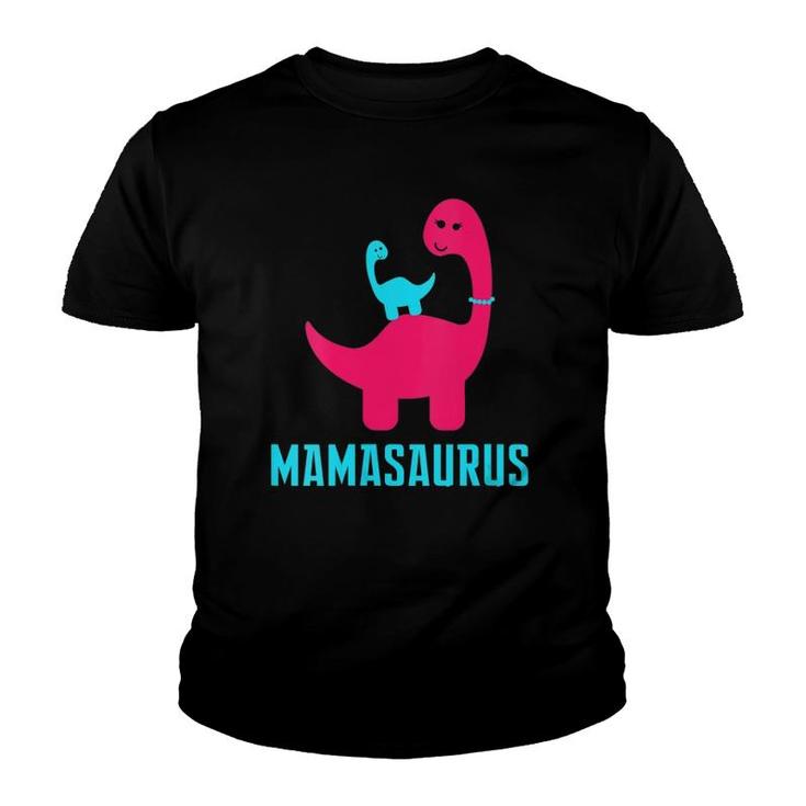 Funny And Cute Of Gift Mamasaurus Dino Themed For Mother Youth T-shirt
