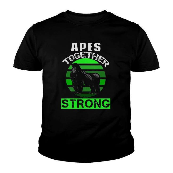 Funny Apes Together Strong Meme Stock Gamestonk Youth T-shirt