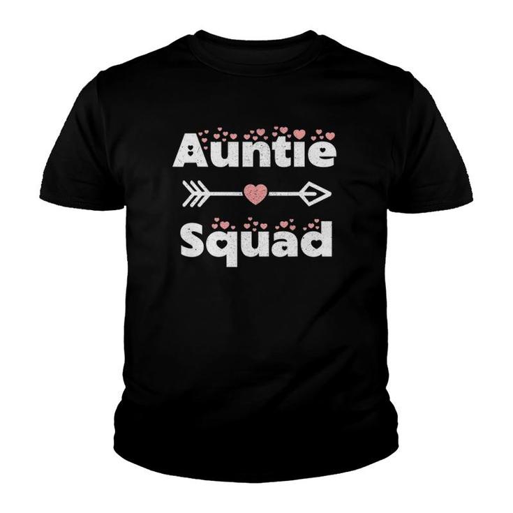 Funny Auntie Squad Mom Niece Nephew Mothers Day Diy Gift Youth T-shirt