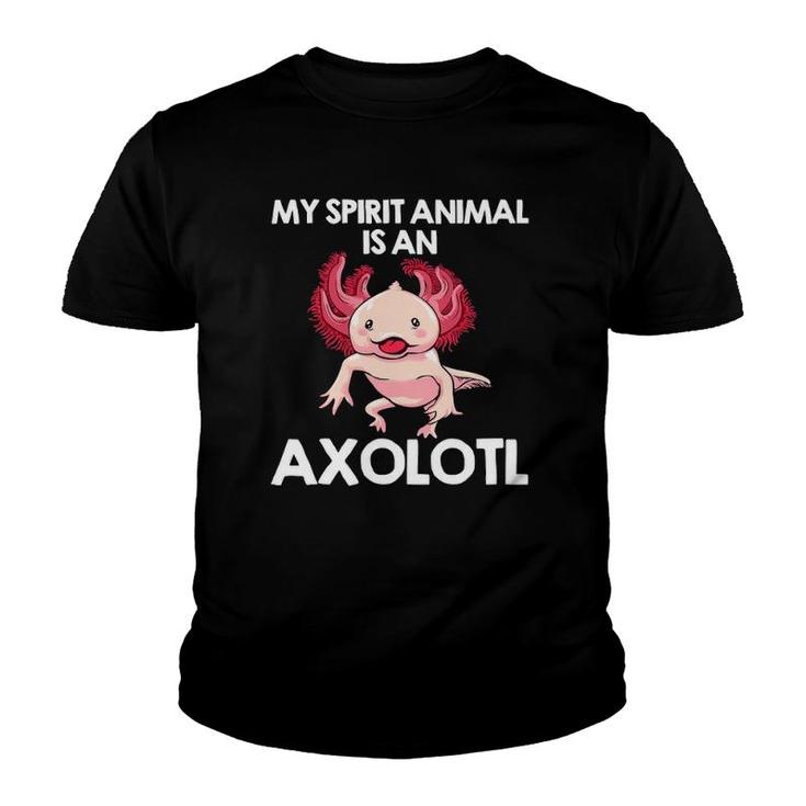 Funny Axolotl For Men Women Spirit Animal Biology Zookeeper Youth T-shirt