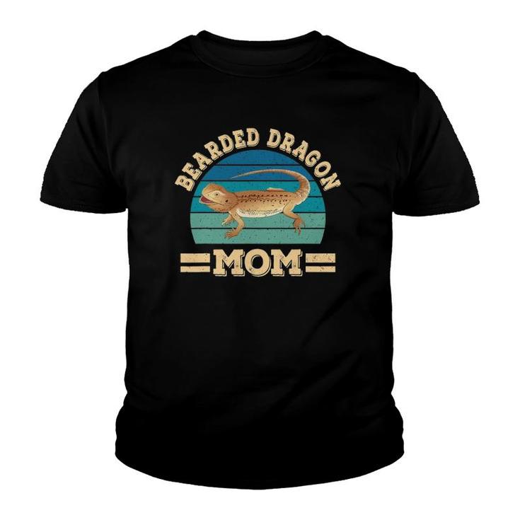 Funny Bearded Dragon Mom Lizard Reptile Women Youth T-shirt