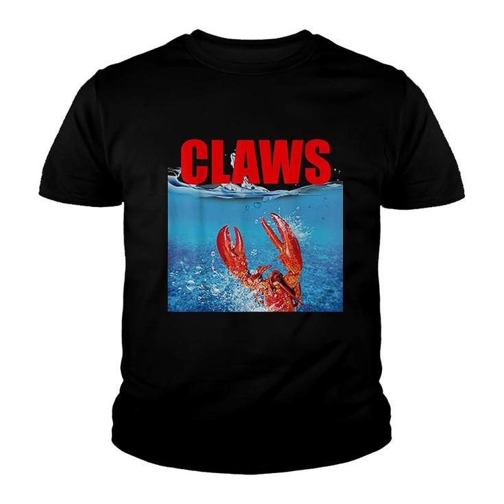 Funny Claws Lobster Crab Fishing Maine Youth T-shirt