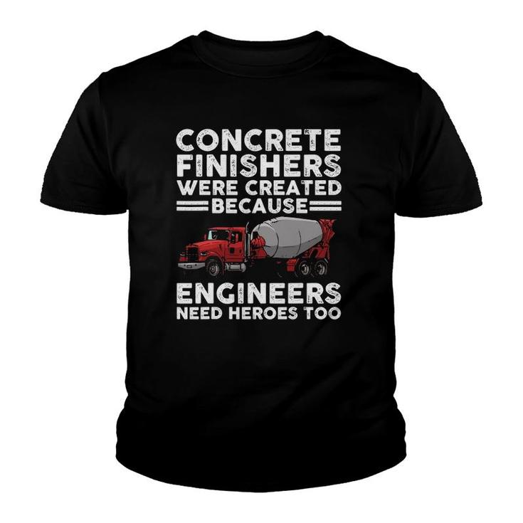 Funny Concrete Finisher Design For Men Dad Concrete Workers Youth T-shirt