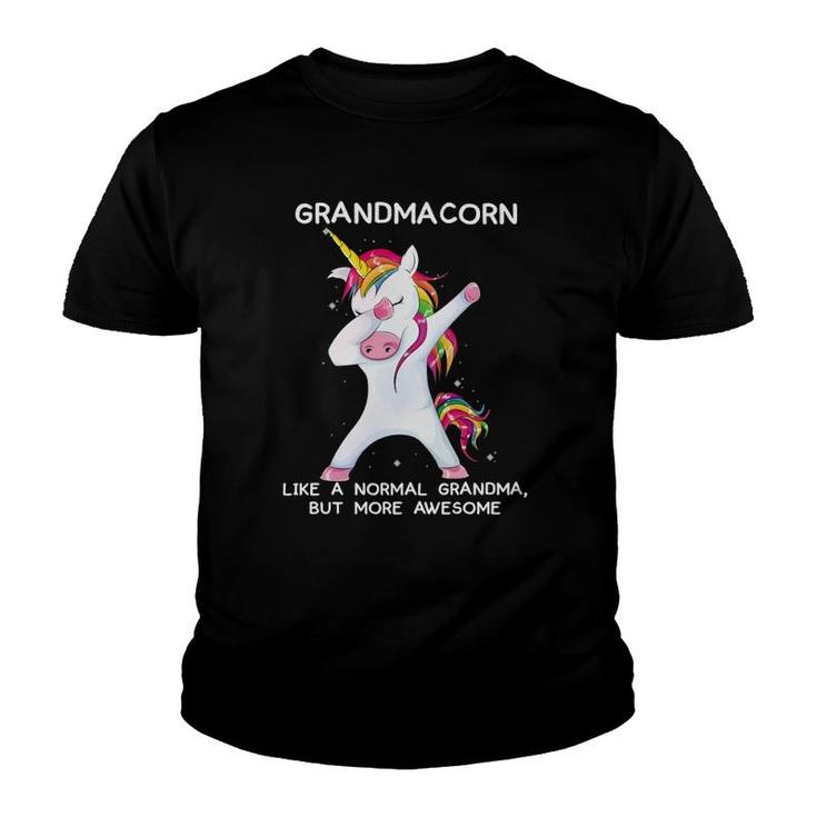 Funny Dabbing Unicorn Grandma, Grandmother Dab Unicorns Youth T-shirt