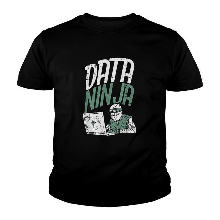 Funny Data Scientist Gift  Data Ninja Engineer Youth T-shirt