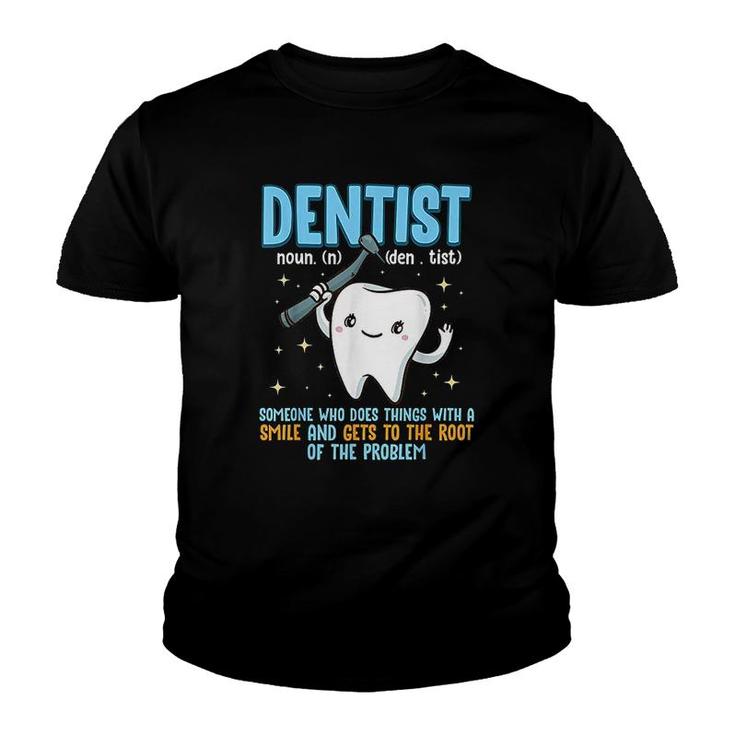 Funny Dentist Dental Hygienist Gift Dentistry Tooth Youth T-shirt