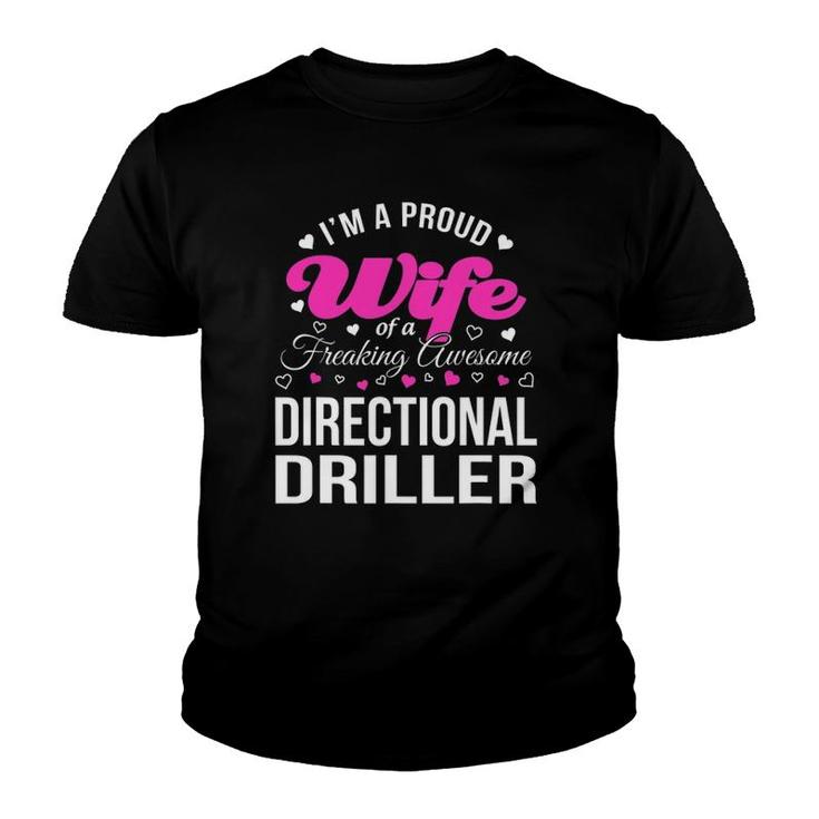 Funny Directional Driller's Wife Gift Youth T-shirt