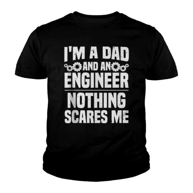 Funny Engineer Dad Art Father Day Engineerings  Youth T-shirt
