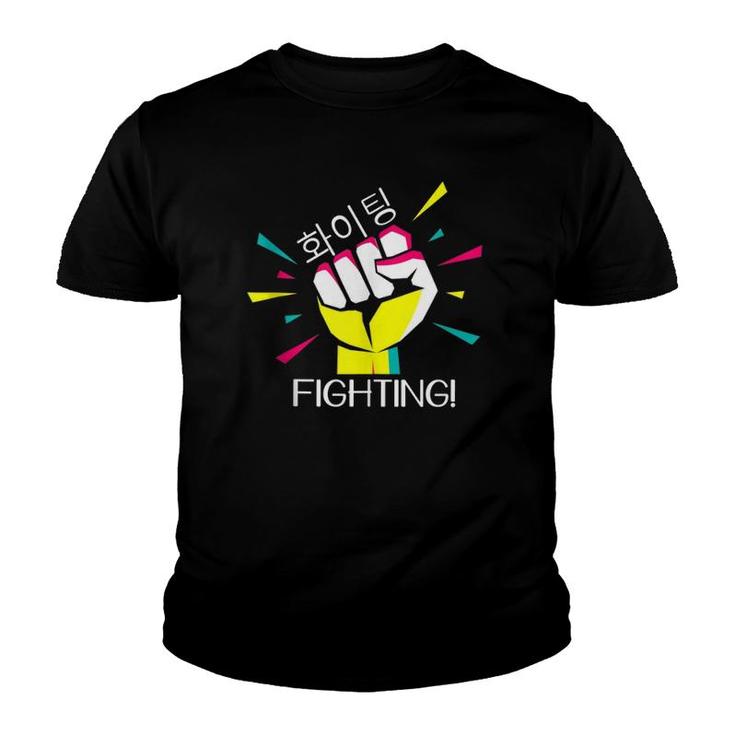 Funny Fighting Korean Drama Hangul Fist  Youth T-shirt