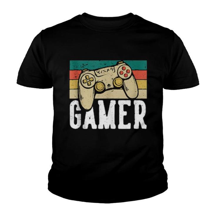 Funny Gamer Video Games Gaming Retro Vintage  Youth T-shirt