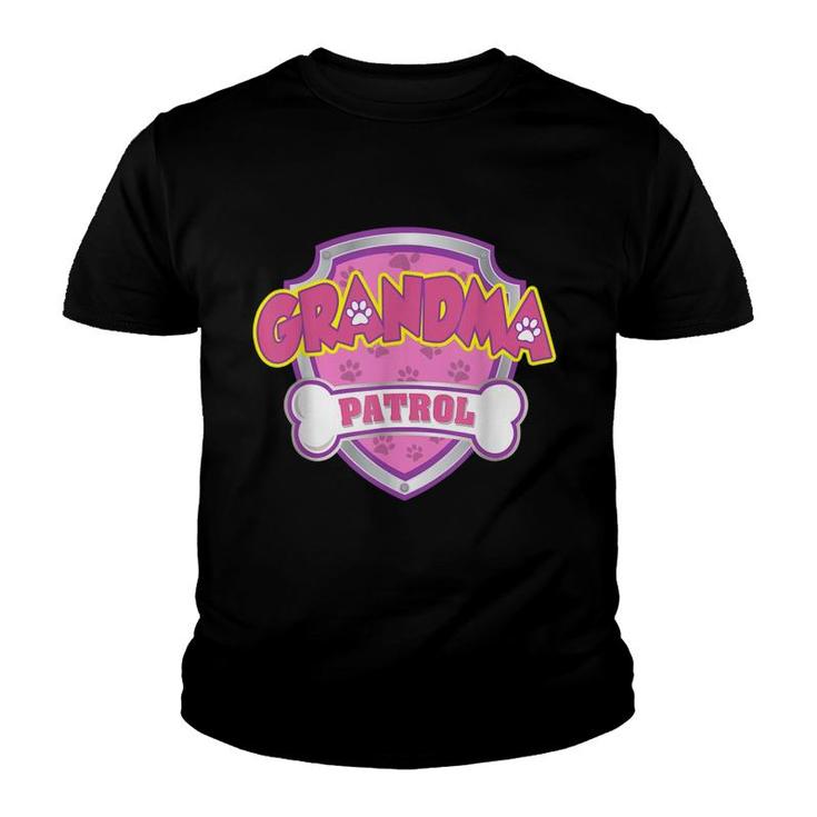 Funny Grandma Patrol Youth T-shirt