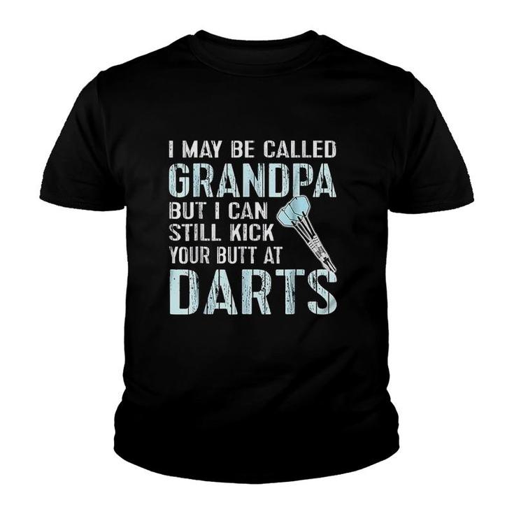 Funny Grandpa Darts Team League Gift Youth T-shirt