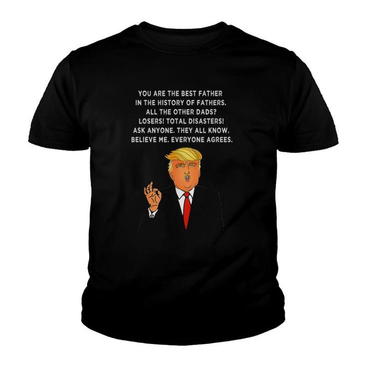 Funny Great Dad Donald Trump Father's Day Vintage Gift Youth T-shirt