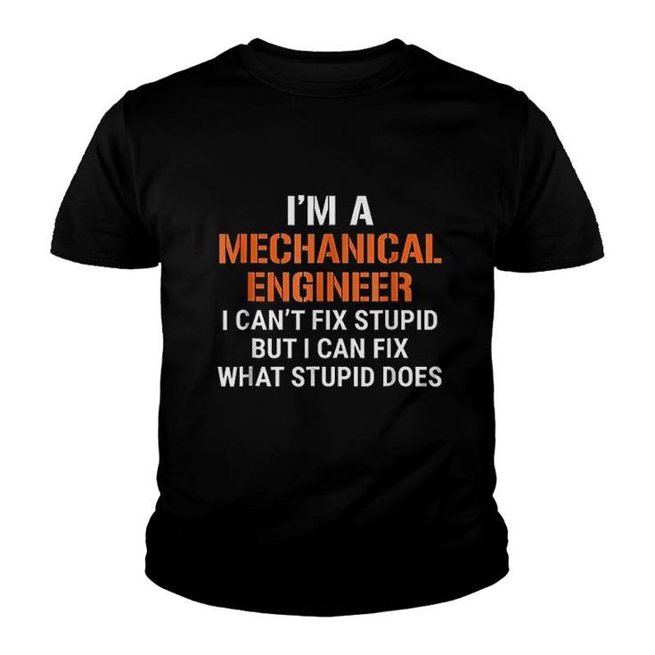 Funny Im A Mechanical Engineer Youth T-shirt